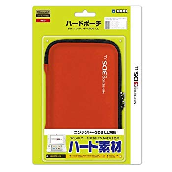 【中古】(未使用 未開封品) 【3DS LL用】任天堂公式ライセンス商品 ハードポーチ for ニンテンドー3DS LL レッド p1m72rm