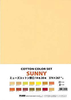 Rakuten - 【中古】ミューズコットン 厚口 14色 28枚入 374×267mm コットンカラーセット サニー n5ksbvb