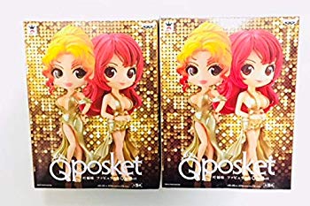 【中古】(未使用 未開封品) Q posket 叶姉妹 ファビュラスな Qposket 【叶恭子】【叶美香】 金ドレスセット bt0tq1u