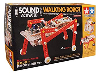 【中古】(未使用・未開封品)　タミヤ 楽しい工作シリーズ No.166 音センサー歩行ロボット製作セット (70166) og8985z