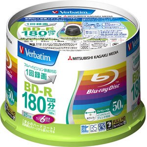 šۡɤۥС٥ 6®бBD-R 50ѥå 25GB ۥ磻ȥץ󥿥֥Verbatim VBR130RP50V1 [PC] i8my1cf