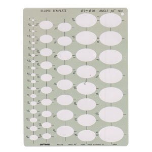 【中古】(未使用・未開封品) ドラパス テンプレート E216 楕円定規 40度 No.1 31216 p1m72rm