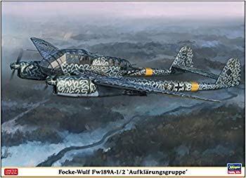 【中古】ハセガワ 1/72 ドイツ空軍 フォッケウルフ Fw189A-1/2 近距離偵察飛行隊 プラモデル 02275 z2zed1b