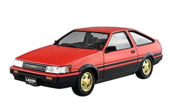 【中古】青島文化教材社 1/24 プリペイントモデルシリーズ SP トヨタ AE86 レビン 1984 レッド/ブラック 塗装済みプラモデル z2zed1b