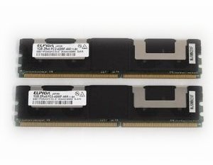 【中古】中古美品 日本ELPIDA(HP) PC2-5300F 2GB FB DIMM 2枚セット 合計4GB khxv5rg 1