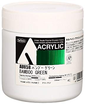 【中古】(未使用・未開封品)　ホルベイン アクリル絵具 アクリリックカラー バンブーグリーン AU858 33..