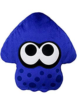 【中古】Splatoon2クッション イカ(ブライトブルー) ぬいぐるみ 高さ35cm n5ksbvb