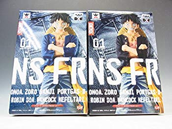 【中古】(未使用・未開封品)　ワンピース JEANS FREAK vol.1 全2種セット 約17cm フィギュア df5ndr3