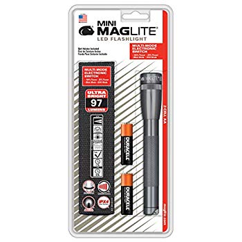 【中古】【非常に良い】MAG-LITE(マグライト) ミニマグ 3W LED 単3×2本 グレー SP2209H bme6fzu