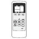 【中古】シャープエアコン用リモコン(2056380696) w17b8b5(2)
