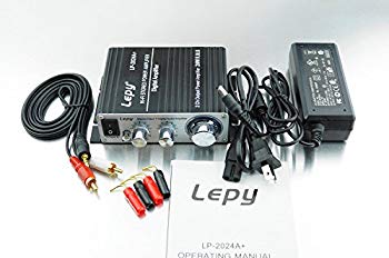 【中古】Lepy 新モデル LP-2024A (ブラック)デジタルアンプ（本体 RCAオーディオコード ACアダプタ 12V5A バナナプラグ） LP-2020A バージョンアップ版 qqffhab