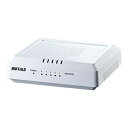 【中古】【非常に良い】BUFFALO Giga対応 プラスチック筺体 AC電源 5ポート ホワイト スイッチングハブ LSW3-GT-5EP/WH 6g7v4d...