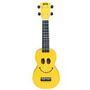 【中古】(未使用・未開封品) MAHALO ソプラノ ウクレレ アートシリーズ U-SMILE イエロー 7z28pnb
