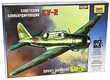 【中古】(未使用・未開封品)　ズベズダ 1/48 ソビエト連邦軍 スホーイSU-2 プラモデル ZV4805 7z28pnb