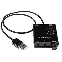 【中古】(未使用・未開封品)　StarTech.com USB - DACヘッドホンアンプ S/PDIF対応 96kHz/24bit 2x 3.5mmミニジャック 1x 3.5mmトスリンク丸型コネクタ ICUSBAUDIO2D vf3p617