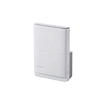 【中古】(未使用・未開封品) エレコム WiFi 無線LAN 中継器 11ac/n/a/g/b 433+300Mbps コンセント直挿し WTC-733HWH2 wyeba8q