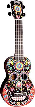 【中古】(未使用・未開封品)　MAHALO ソプラノ UKULELE アートシリーズ スカル MA1 SK ブラック wyeba8q