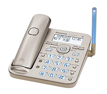 【中古】パナソニック RU・RU・RU デジタルコードレス電話機 親機のみ 1.9GHz DECT準拠方式 シャンパンゴールド VE-GD53D-N khxv5rg