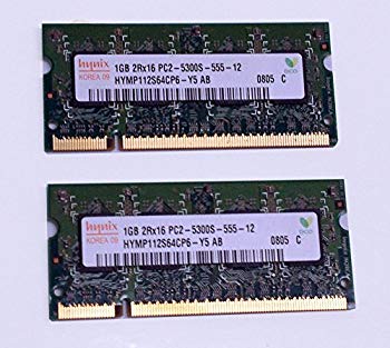 【中古】ノートPC用メモリ　1GB　Hynix　2Rx16 PC2-5300S-555-12　 (HYMP112S64CP6-Y5 AB-C) USED g6bh9ry