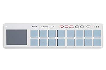 【中古】KORG 定番 USB MIDIコントローラー nanoPAD2 WH ホワイト ベロシティ対応 16パッド 音楽制作 DTM コンパクト設計で持ち運びに最適 すぐに始めら wgteh8f