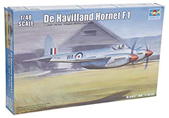 【中古】トランペッター 1/48 デ・ハビランド ホーネット F.1 プラモデル d2ldlup