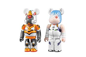 【中古】BE@RBRICK ベアブリック ヱヴァンゲリヲン新劇場版:序 B ABS&PVC 塗装済みアクションフィギュア 2PC B 2mvetro