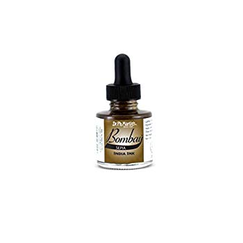 【中古】(未使用・未開封品)　Dr. Ph. Martin's Bombay India Ink 1.0 oz Sepia (24BY) tu1jdyt