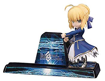 【中古】(未使用・未開封品)　スマホスタンド 美少女キャラクターコレクション No.17 Fate/Grand Order セイバー/アルトリア ペンドラゴン 全高約78mm PVC製 塗装済み完成品 6k88evb