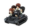 【中古】ぺあどっと ガールズ&パンツァー IV号戦車D型 エンディングver. ノンスケール 全長約90mm フィギュア 5体付 塗装済完成品 PD11..