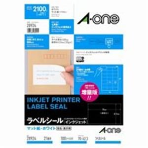 【中古】(未使用・未開封品)　エーワン インクジェット用ラベル/宛名シール 【A4/21面 100枚】 余白なし 28924 ds-1300427 df5ndr3