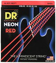 【中古】(未使用・未開封品) DR ベース弦 NEON ニッケルメッキ レッド カラー コーテッド .045-.105 NRB-45 v1yptgt