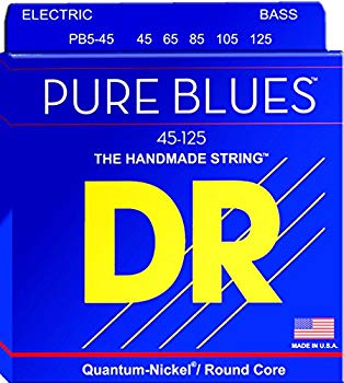 【中古】【非常に良い】DR ベース弦 5弦 PURE BLUES カンタム ニッケル .045-.125 PB5-45 i8my1cf