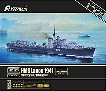 【中古】(未使用・未開封品)　フライホークモデル 1/700 イギリス海軍駆逐艦 ランス 1941年 デラックスエディション プラモデル FLYFH1115S bt0tq1u
