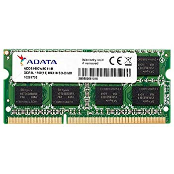 【中古】ADATA ノート用増設メモリ PC3L-12800 DDR3L-1600(512x8) 8GB 1.35V 低電圧メモリ 204pin SO-DIMM 無期限保証 ADDS1600W8G11-R khxv5rg