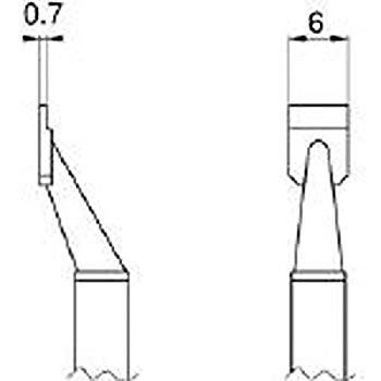 【中古】(未使用・未開封品)　白光 こて先 SOP 6L型 T81005 60wa65s(4)
