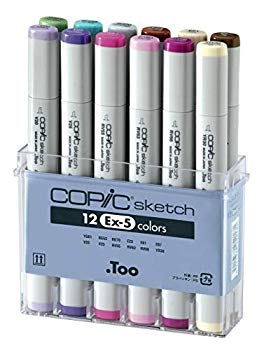 楽天市場】コピック スケッチ 12色 ex－5の通販