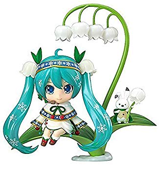 【中古】【非常に良い】ねんどろいど キャラクター・ボーカル・シリーズ01 初音ミク 雪ミク Snow Bell Ver. ノンスケール ABS&PVC製 塗装済み可動フィギュア qqffhab