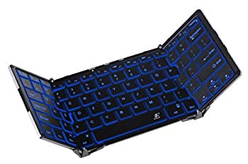 【中古】スリーイー Bluetoothキーボード バックライト搭載 3つ折りタイプ 英語配列 78キー（ブラック）3E Bluetooth Keyboard【Dual】 ケース付属 3E-BK mxn26g8