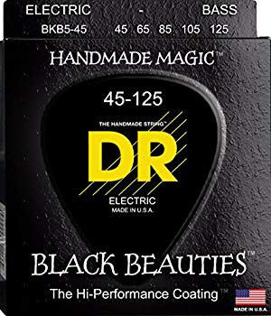 DR ベース弦 5弦 BLACK BEAUTIES ステンレス コーテッド .045-.125 BKB5-45 o7r6kf1