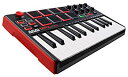 【中古】Akai Professional USB MIDIキーボードコントローラー 8パッド MPK mini MK2 9jupf8b