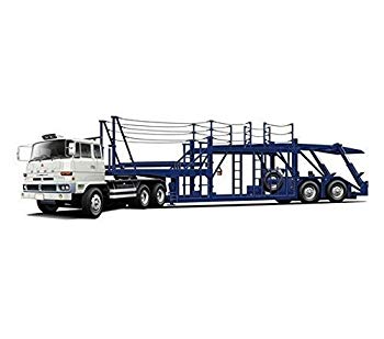 中古 フジミ模型1/24トラックシリーズNo.1三菱ふそうFVハイキャブトラクタ-トランスポーター