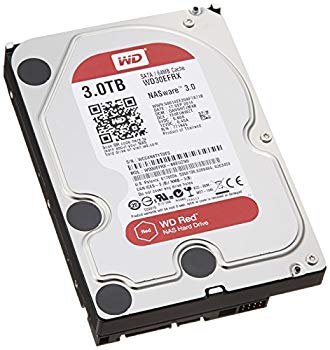 【中古】【国内正規代理店品】Western Digital WD Red 内蔵HDD 3.5インチ NAS 用 3TB SATA 3.0(SATA 6Gb/s) WD30EFRX i8my1cf