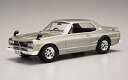 【中古】青島文化教材社 1/24 プリペイントモデル No.09 ハコスカ HT2000 GT-R KPGC10 シルバー 6g7v4d0