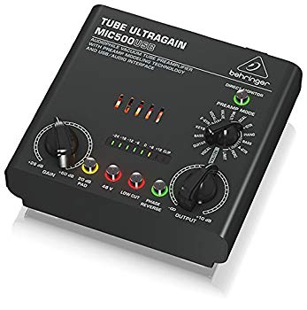 【中古】(未使用・未開封品)　べリンガー USBオーディオインターフェース 真空管マイクプリ TUBE ULTRAGAIN MIC500USB qdkdu57