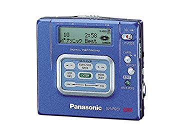 【中古】Panasonic パナソニック SJ-MR220-A ブルー ポータブルMDレコーダー MDLP対応 （MD録音再生兼用機/録再/MDウォークマン/MDプレーヤー） d2ldlup