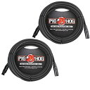 【中古】Pig Hog XLR 25足2パックTour Gradeマイクケーブル dwos6rj