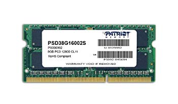 【中古】PATRIOT メモリ DDR3-1600 204pin SO-DIMM DDR3-1600(8GB) PSD38G16002S tf8su2k