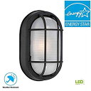 【中古】(未使用 未開封品) Hampton Bay Black Outdoor LED Wall Lantern by Hampton Bay f4u0baa