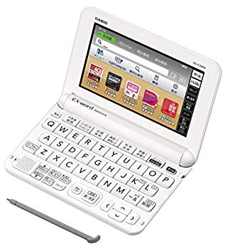 【中古】【非常に良い】カシオ 電子辞書 エクスワード 中学生モデル XD-G3800WE ホワイト コンテンツ14..