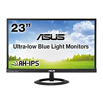 【中古】ASUS 23型フルHDディスプレイ ( AH-IPS / 広視野角178° / ブルーライト低減 / HDMI×2D-sub×1 / スピーカー内蔵 / ブラック / 3年保証 ) VX239 qqffhab